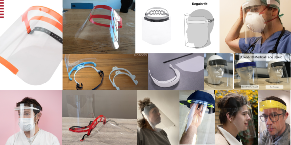 Different Face Shield Designs around the world